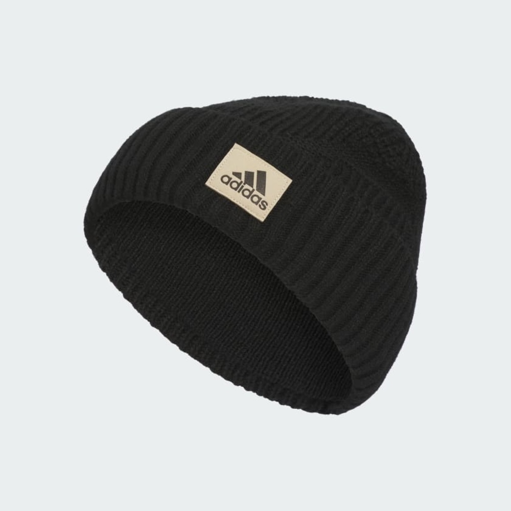 NWT adidas Black Pine Knot Fold Beanie